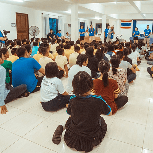 Yexus Fest teaching session with attendees gathered in Thailand
